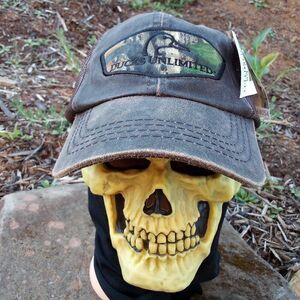 NWT Ducks Unlimited Strap Back Hat - OSFM Strap Adjustable